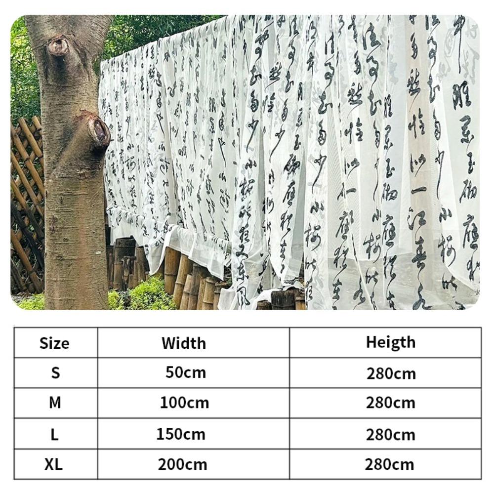 Retro Chinese Calligraphy Curtain 3 Colors Photography Backdrop  Photo Studio