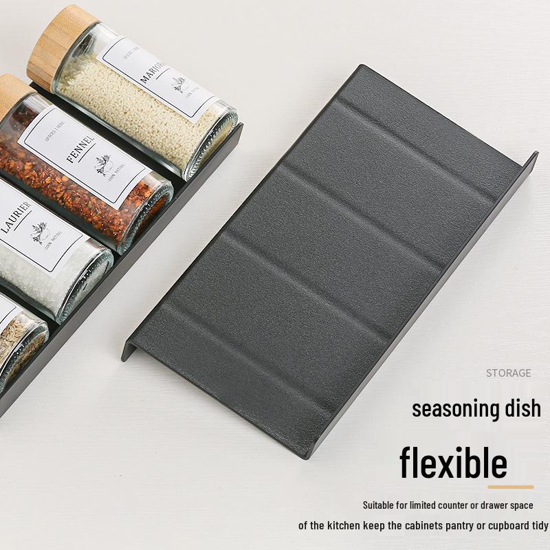 Compact Spice Rack, PP Material, Drawer Step-Style Storage for Cumin & Chili Powder