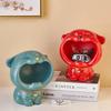 Cute Tiger 2022 Lucky Cat Figurines Money Box Tray Snack Food Storage Holder Desk Ornaments Chinese New Year Home Decoration
