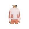 Color Block Spliced Hooded Running Jacket Women Jacket Light-Pink DM7758-610