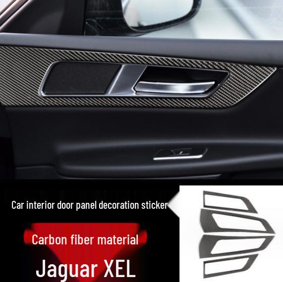Jaguar F-PACE Carbon Fiber Interior Console & Cup Holder Decorative Sticker