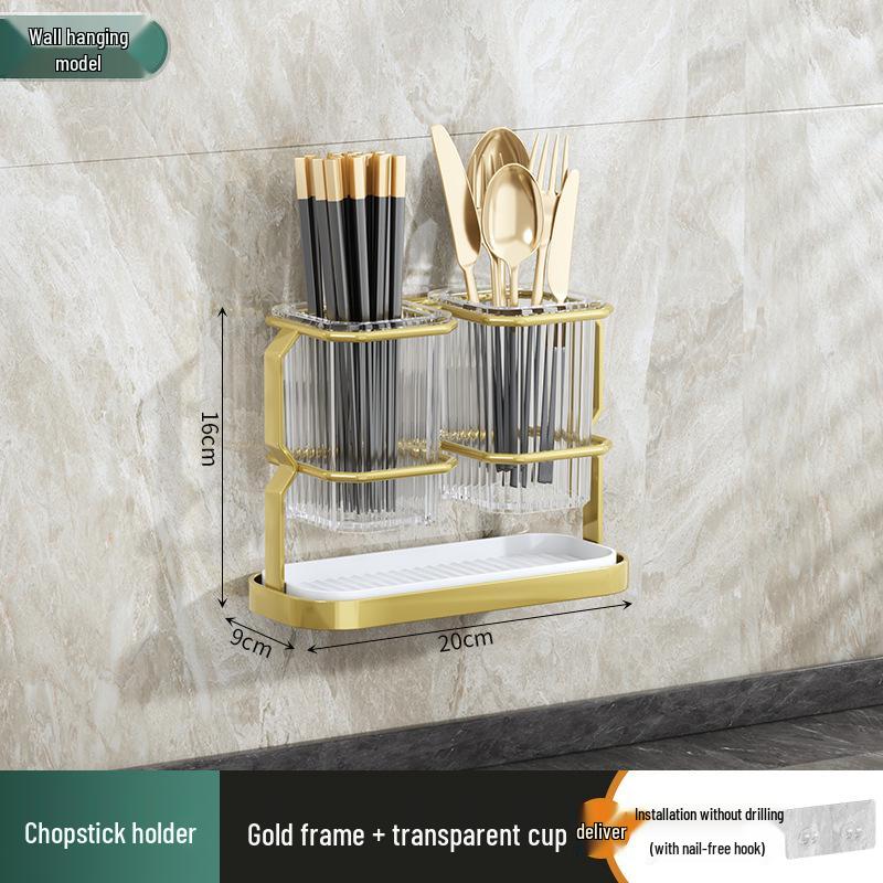 

Многофункциональный держатель для кухонных ножей и палочек для еды с местом для хранения разделочной доски