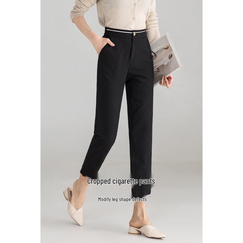 Women's High-Waist Slim-Fit Ankle Dress Pants