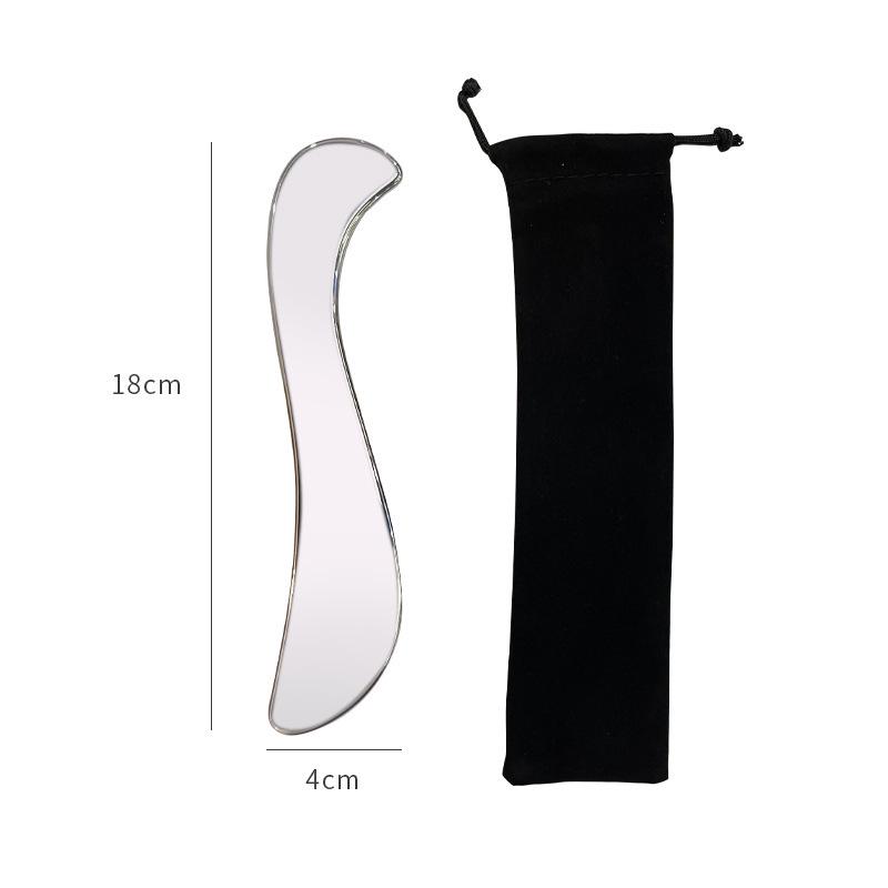 Large Heart-Shaped Stainless Steel Gua Sha Board for Facial Firming and Lifting Massage
