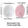 Easter Embossed Egg Flower Rabbit Candle Silicone Mold DIY Animal Bunny Scented Soap Plaster Making Mould Home Decor