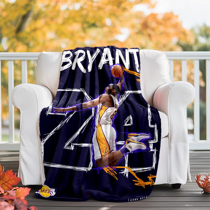 Great Basketball Player Flannel Blanket Soft All-Season Throw, Design for Camping, Car Travel, Hiking Sofa, Bed, Office Perfect Gift for Parties