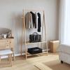 VidaXL Porte-vêtement avec étagères 96x45,5x150,5 cm bambou, porte-manteau, porte-manteau avec étagère, porte-vêtements avec 4008908