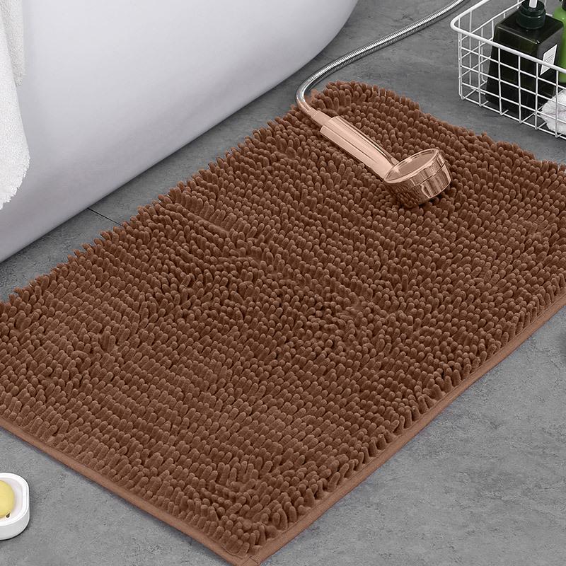 Chenille Water-Absorbent Anti-Slip Bathroom Entrance Mat