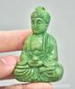 Pingente Amuleto Buda Sakyamuni Tathagata Jade Verde Antigo Chinês 2,4"