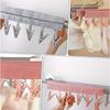 Portable Travel Clothes Hanger, Multi-Purpose Folding Clothes Clips, Hotel Socks & Underwear Clips, Travel Accessories Clothesline