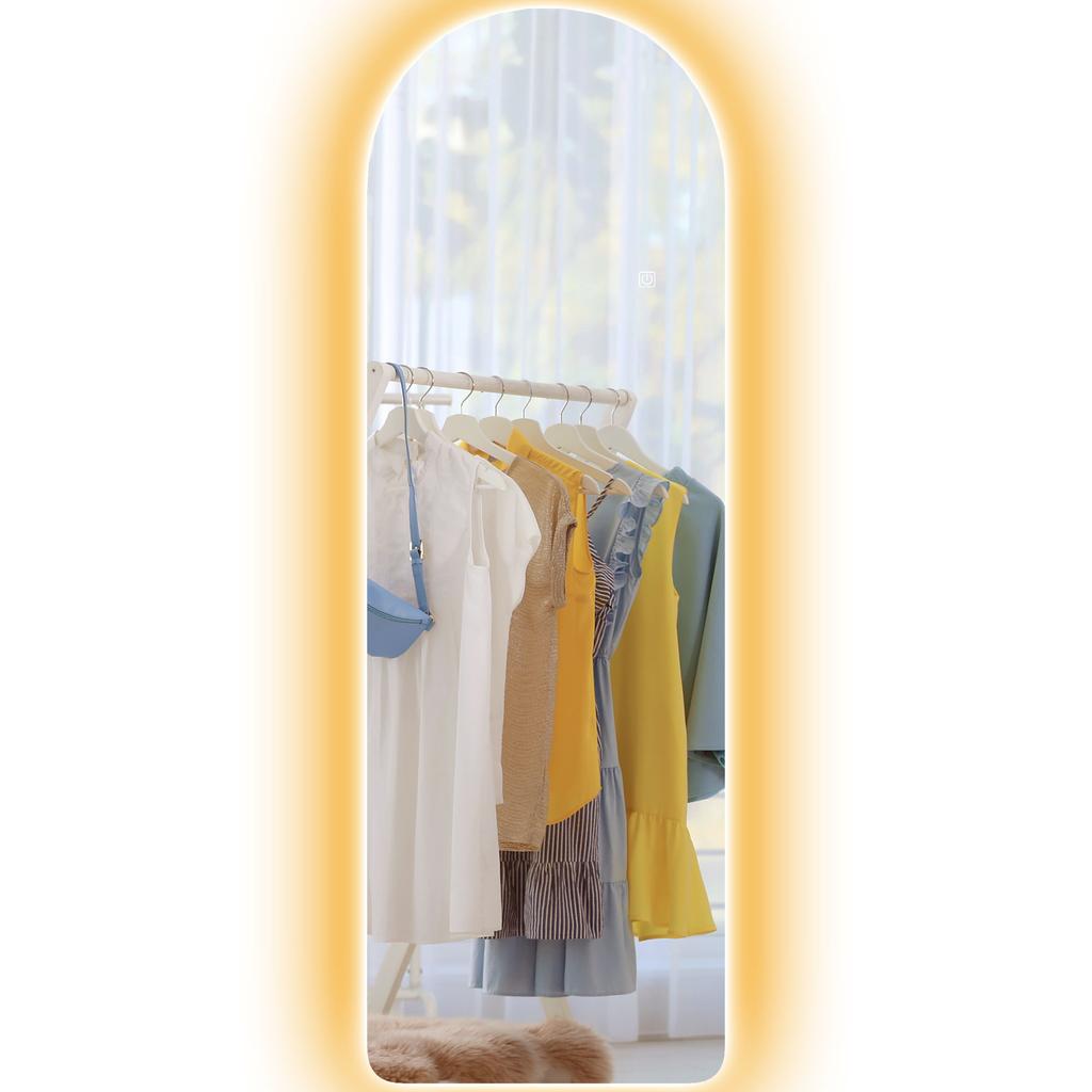 120 x 40cm Arch Mirror, with LED Lights