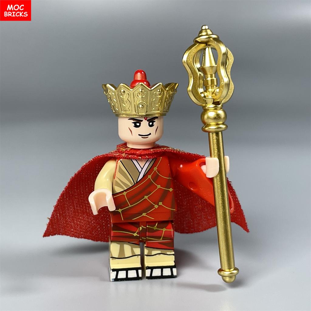 MOC Bausteine Buddhistische Serie Film Tempelszene Reise nach Westen Kultur Actionfigur Zubehör Bausteine Kinderspielzeug