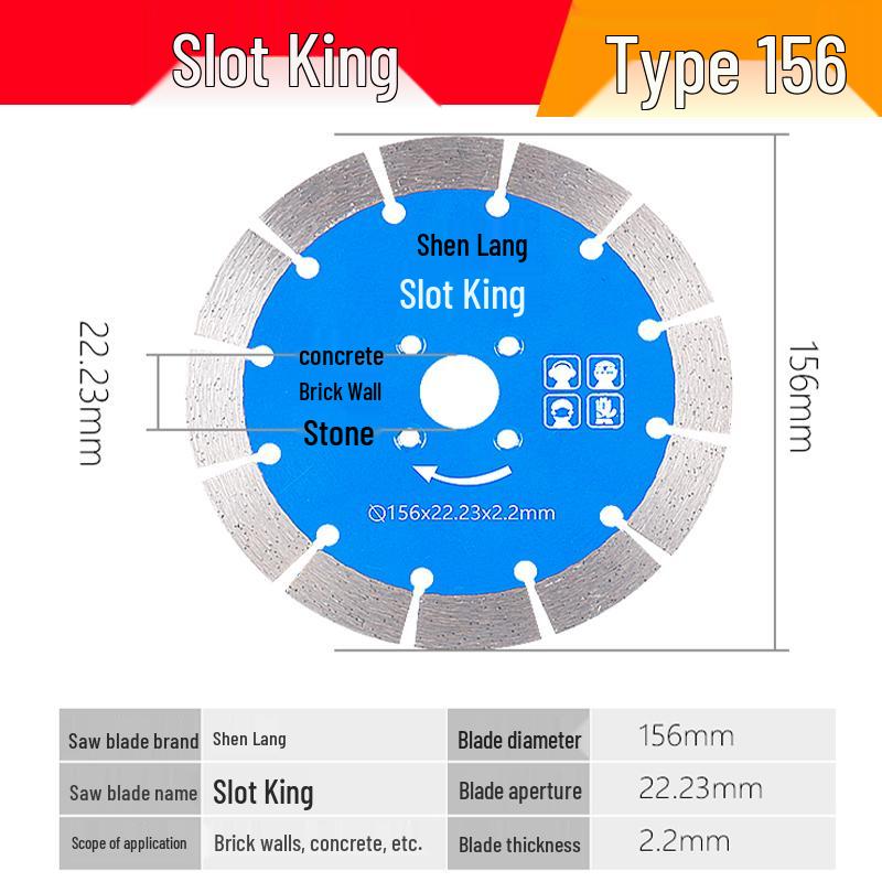 Grooving Cutting Blade Stone/Cement Dry Saw Blade for Walls 133/156/190/125/168