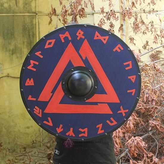 Royal Handicraft Battle Warrior Shield Knight Cosplay Shield 60.96 Cm Viking LARP Replica Shield