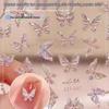 Aurora Butterfly Nail Stickers: Colorful, Pure Desire Decorations