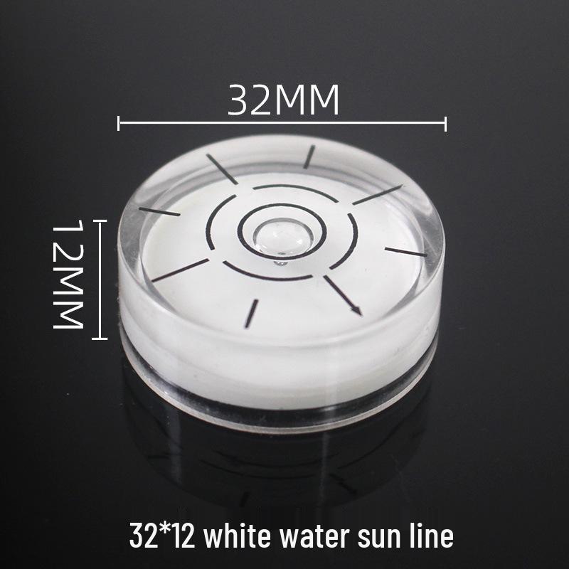 32x12mm Universal Circular Level with Scale and Bubble Line