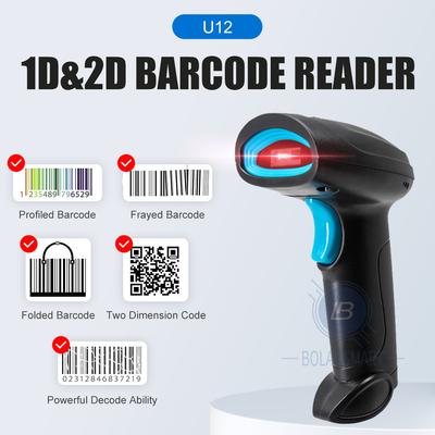 Ruční 1D 2D Všesměrový Čtečka čárových kódů Skenování POS v supermarketech Drátová/2.4G Bezdrátová/Blueooth Automatický čteč kódů