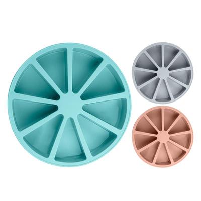 9 Cavity Cake Mold 9 Cavity Silicone Cake Mold Portion Pan Easy Release Kitchen Cooking Gadget Triangle Pizza Mould