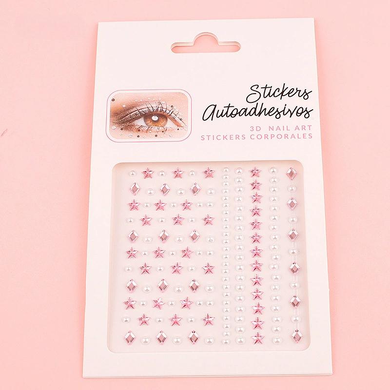 Diamond Eyebrow Tattoo Sticker Glitter Eyeliner Eyebrow Makeup Face Eyes Temporary Tattoo Rock Rhinestone 3D Eyeliner Stickers
