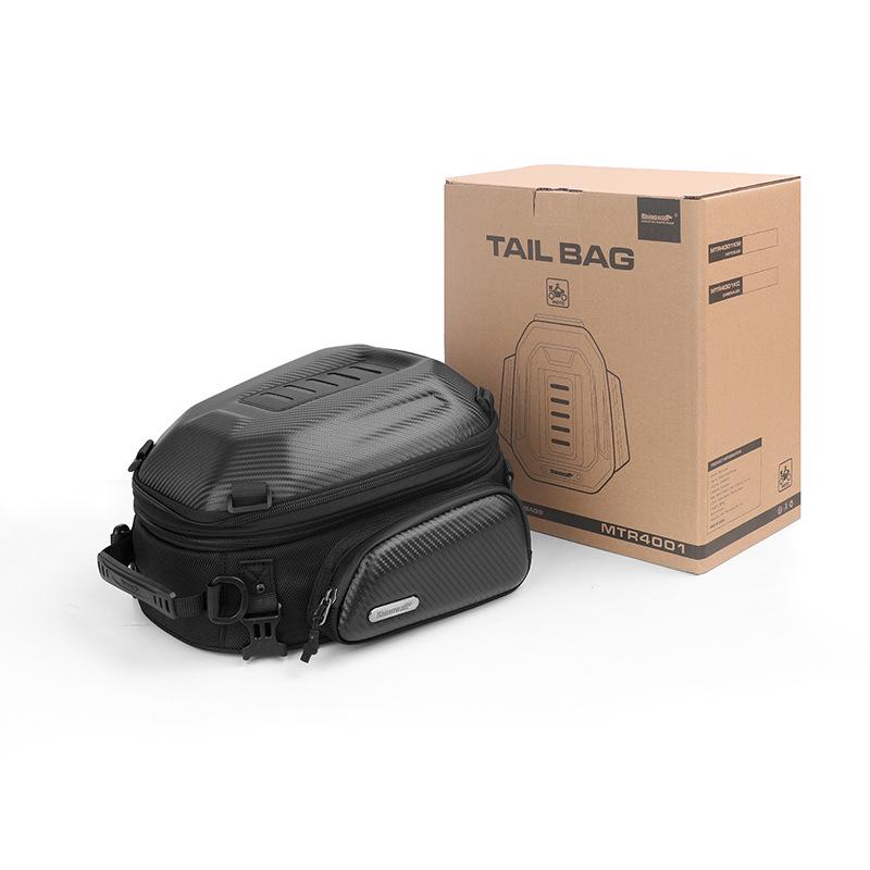 Rhinowalk Motorcycle Gear: Hard Shell Rear Seat Tail Bag & Backpack
