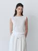 LE STUDIO Slimming Boat Neck Sleeveless Knit (Iv)