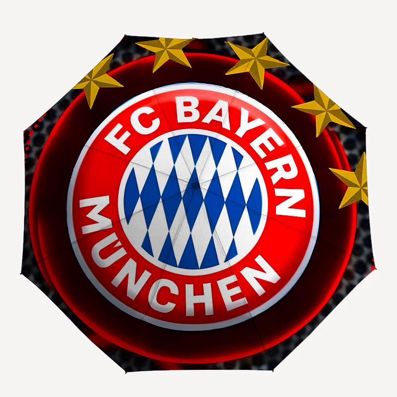 Bayern Munich, Football Club- Automatic Opening and Closing, 8-rib Structure Portable Umbrella, Suitable for Men and Women In All Seasons -