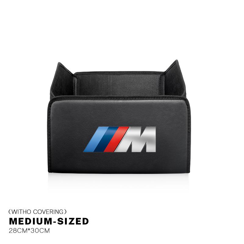 CDKO4 Leather Car Trunk Collapsible Organizer Foldable Storage Box For BMW X1 X2 X3 X5 X4 X6 X7 G30 G20 G32 G11 G12 F40 F30 Stickers