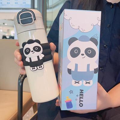 Xihe Kleiner Panda Farbverlauf 316 Edelstahl Isolierflasche