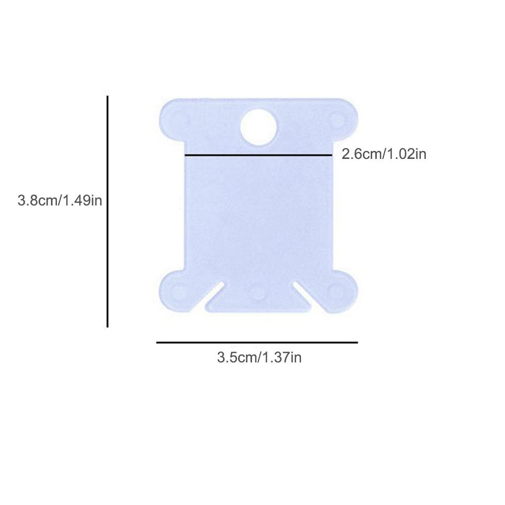 50 Pieces Thread Winding Board Embroidery Crosstitch Plate Spool Organizer Sewing Knitting Quilting Wire String Winder