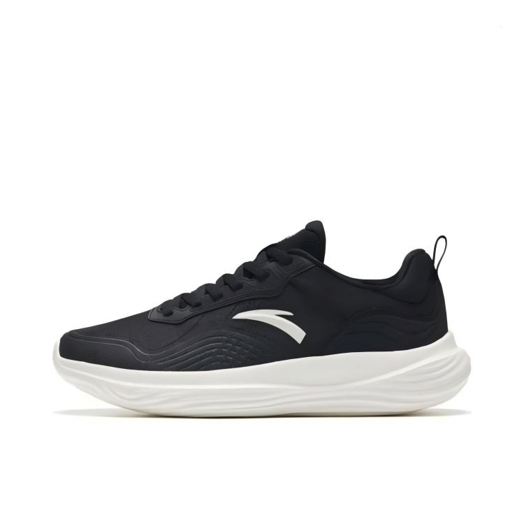 Anta Fashionable Comfortable Versatile Shock Absorption Support Lightweight Low Top Training Shoes Men Sneaker Black Ivory-White 112517795R-1