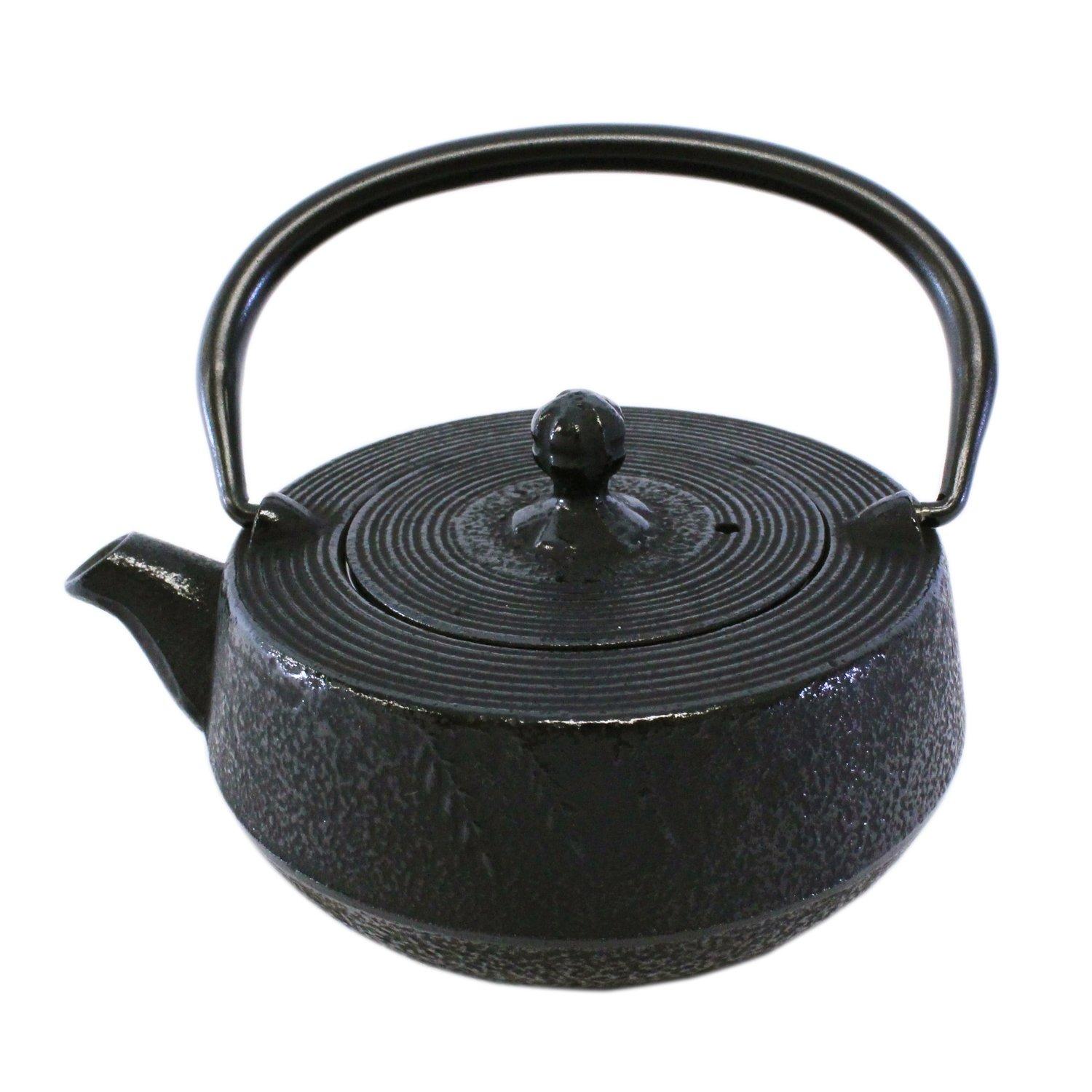 

Asahi Teapot, Flat, 0.3 Liter, Iwate Prefecture Traditional Craft, Nanbu Ironware