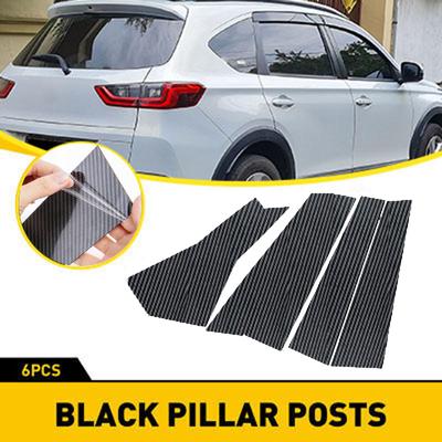 6pcs Door Side Pillar Post Decorative Stickers Car Window Trim Cover BC Column Stickers Fit For Honda BR-V DG3 2022-2024