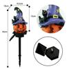Durable Pumpkin Stake Lights Resin Lanterns Halloween Solar Pumpkin Lanterns Waterproof Ghost Hat Led Lights for Garden for Lawn