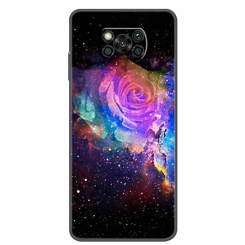 Case For POCO X3 Pro Soft Silicone TPU Black Bumper Cover For Xiaomi Poco X3 NFC Phone Back Cases PocoX3 X 3 X3Pro Cat Cartoon