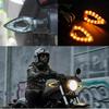 2 Pcs Universal 10mm Motorcycle Turn Signal,Waterproof LED Rear Indicator Light,fit for Honda Shadow Suzuki Harley Kawasaki Ducati Cruiser Dirt Bike
