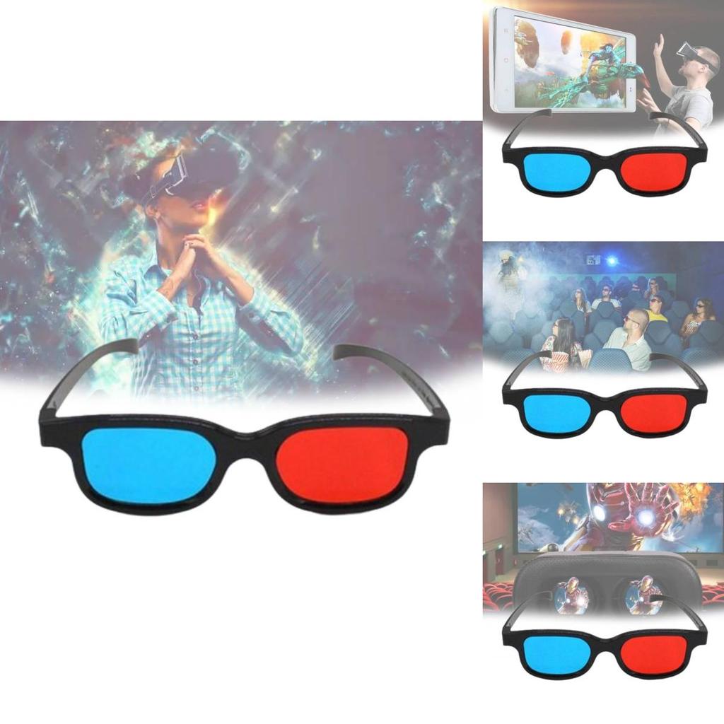 Stylish 3d Glasses For Kids With Red Blue Lenses Abs Pvc Frame Uv Protection