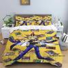 This three-piece cartoon-print (Yu-Gi-Oh!) bedding set—including one duvet cover and two pillowcases—makes for the perfect holid