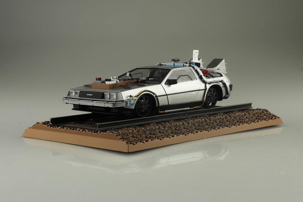 Aoshima Bunka Kyozai Movie Mecha Back To the Future Part III Time Machine Railroad Plastic Model (AOSHIMA) 1/24 No. BT-04 (Car)