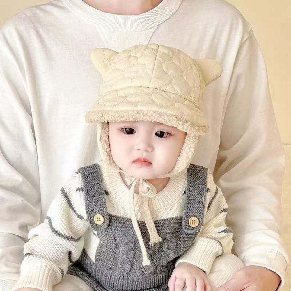 Thickened Toddler Earmuffs Beanie Ear Protection Lamb Fleece Warm Cap Cute Children's Hats