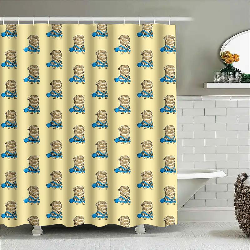 Shower Curtain Sets Waterproof Abstract Art Modern Geometric Pattern Bathroom Decor Fabric Liner Backdrop Washable Stylish Home