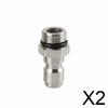 6x2 Pieces Stainless Steel Pressure Washer Connector M14x1.5 Male Female Kit Heavy Duty
