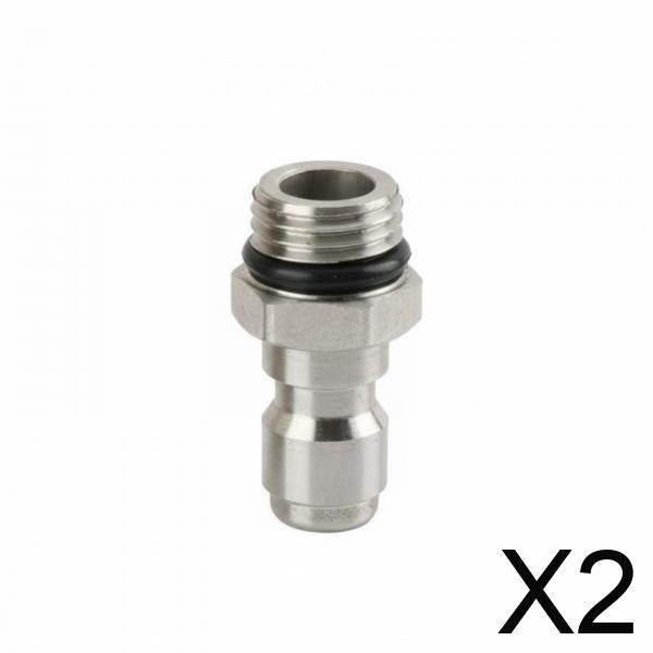 6x2 Pieces Stainless Steel Pressure Washer Connector M14x1.5 Male Female Kit Heavy Duty