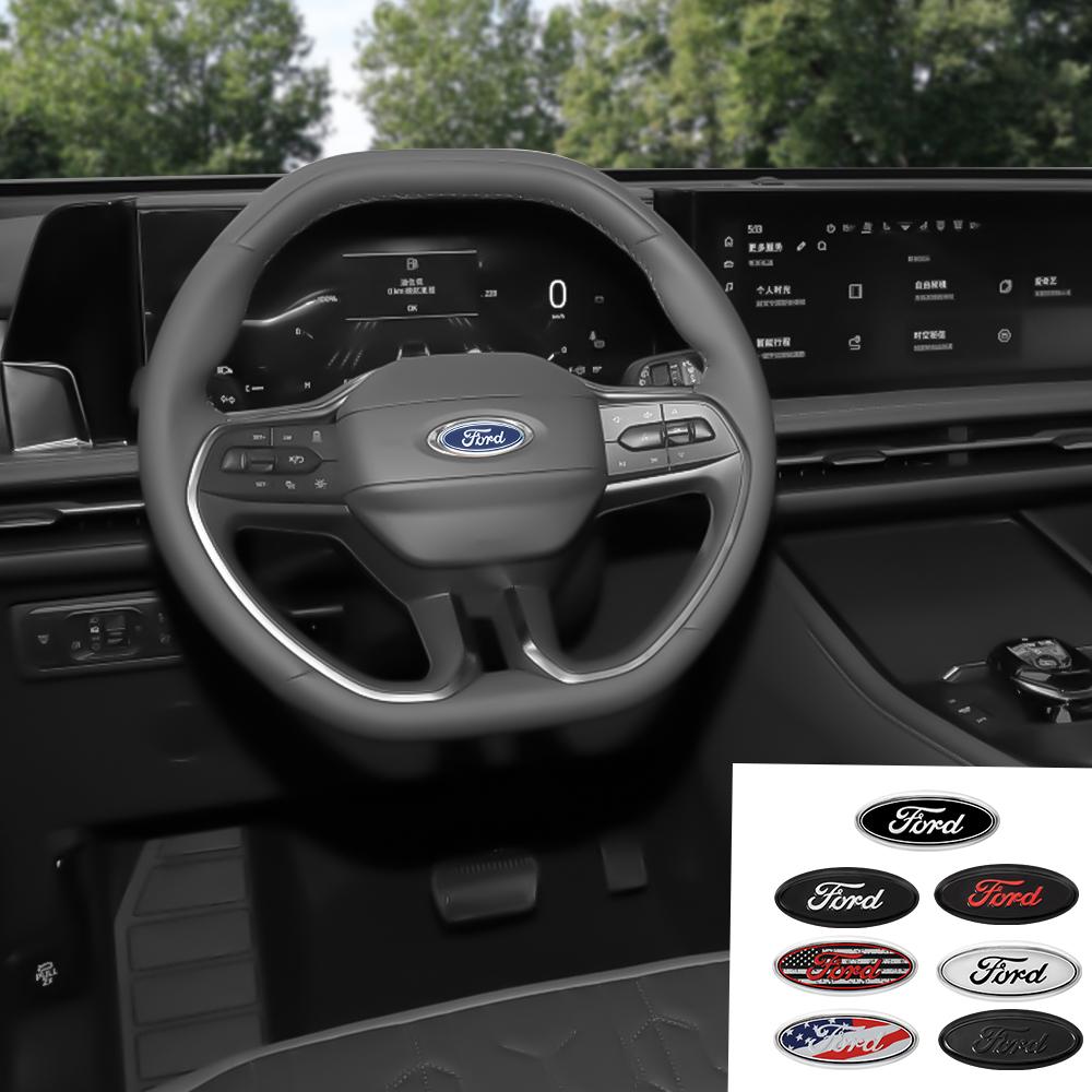 Car Steering Wheel Emblem Decals Badge for Ford Focus 2 Mk3 F150 Mondeo Max Fusion Ranger Escort Explorer KugaTaurus Transit ST
