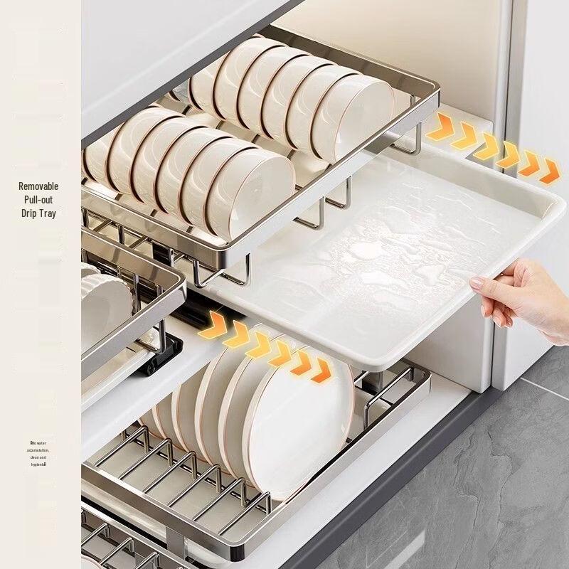 Hanyou Double-Layer Drawer Dish Rack