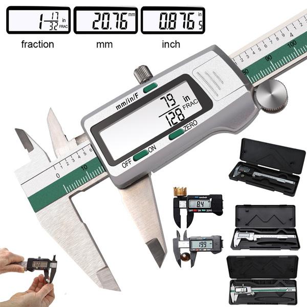 Stainless Steel Vernier Calipers Micrometer LCD Digital Measuring Instruments