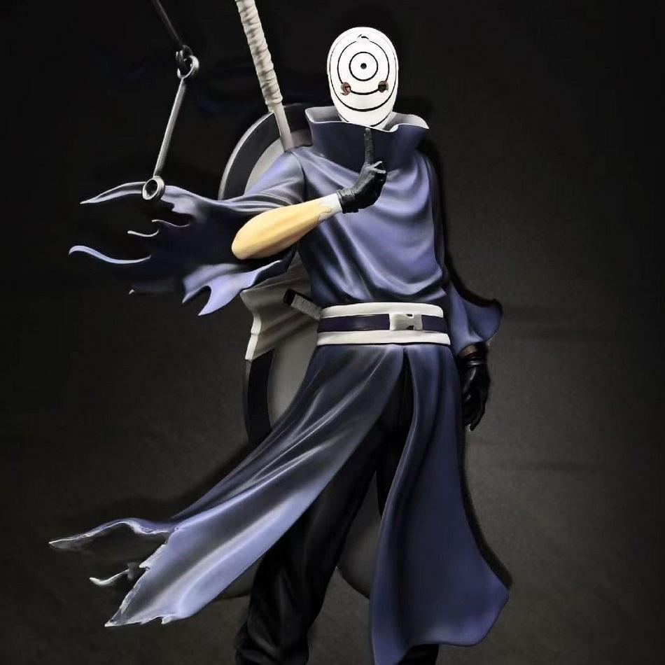 Naruto Anime Figure Uchiha Obito Action Figures Double Headed Statue PVC Collection Model Desktop Ornament Birthday Toys Gift