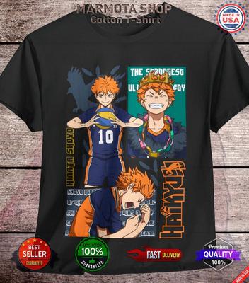 Shoyo Haikyu T-shirt Hinata Anime Zacht T-shirt Japans Shirt Volleybal Unisex