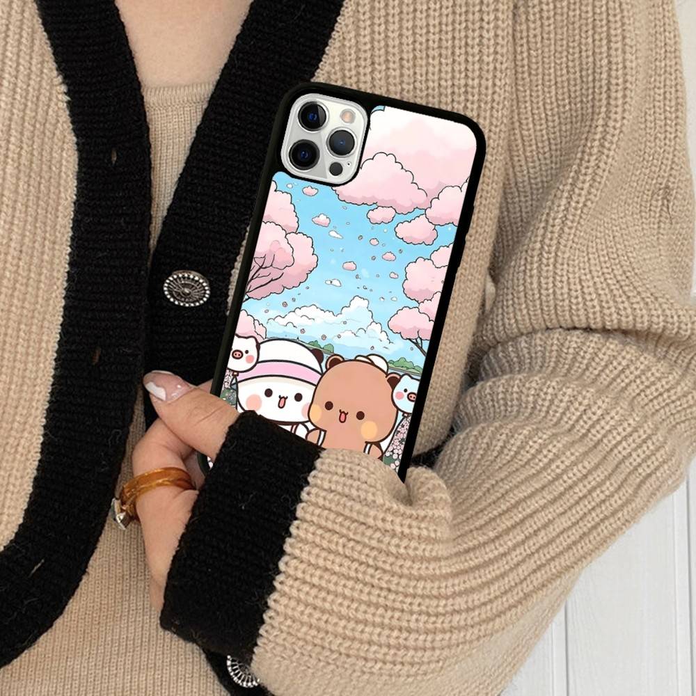 

Cute Bubu Dudu Phone Case For IPhone 11 12 13 14 15 16 17 Pro Max Plus PC+TPU Shockproof Shell iPhone 17