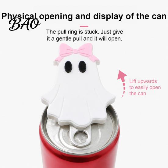 Anti Slip Soda Opener Halloween Theme Bottle Opener, Bow Ghost And Pumpkin Pattern Beer Durable Manual Openers 3D Print Decorative for Kitchen