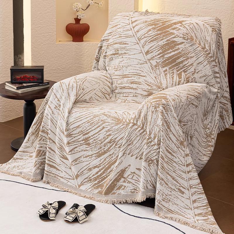 

A whole full-cover chenille sofa towel 2025 new light luxury high-end Chivas single sofa cover 180*90cm